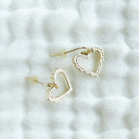 Kendra Scott Sophee heart Drop Earrings NEW - Picture 3 of 3